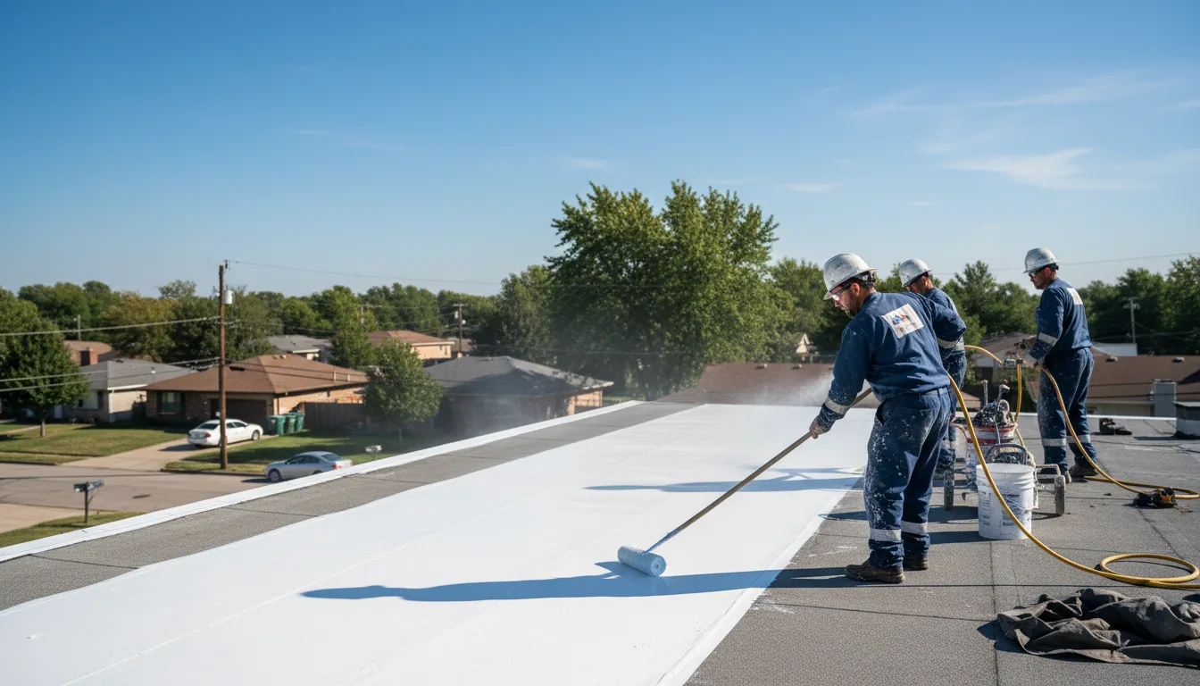 Commercial roof coating in Morrowville, KS near me